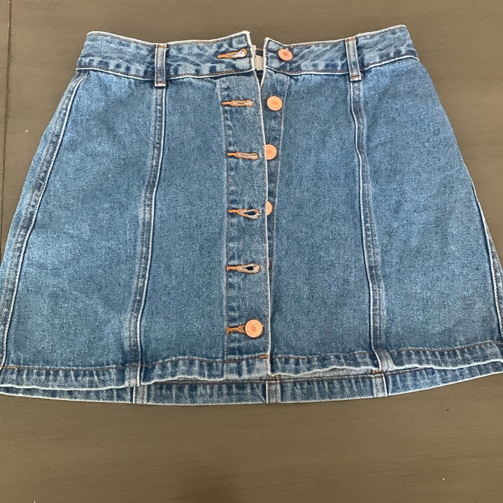 Button up Jean skirt